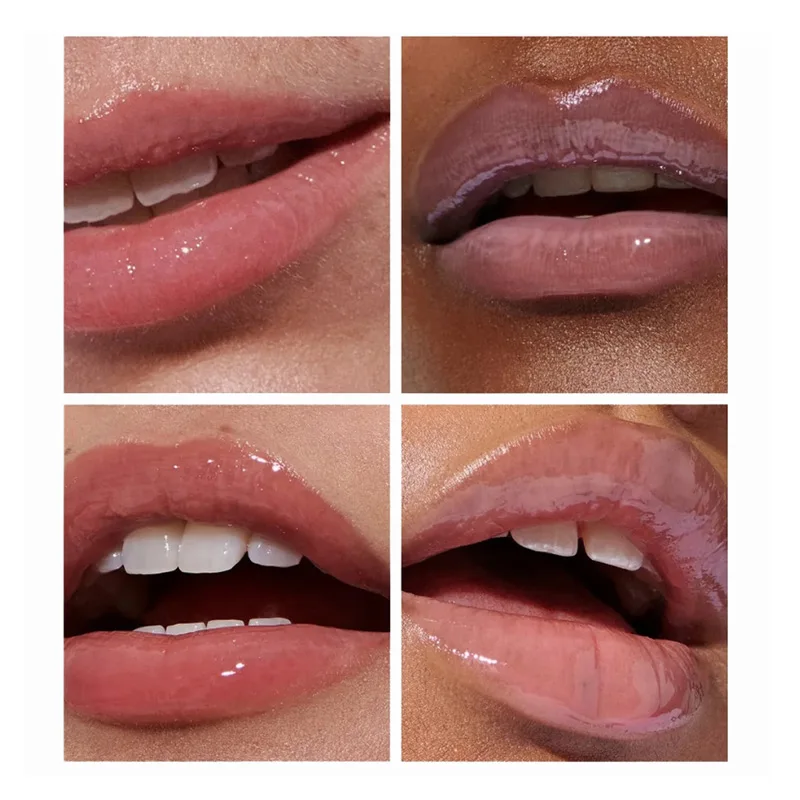 Billige koreanische Make-up Glanz Lip gloss Großhandel Bulk Kosmetik flüssige Lippenstift Feuchtigkeit creme Öl Tinte praller Glühen prallen Lippen