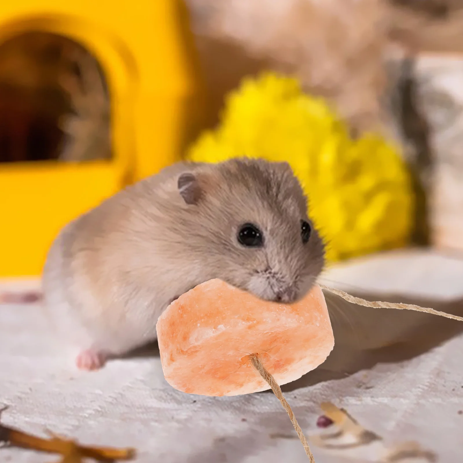 Mainan Tikus belanda blok garam hewan peliharaan bata kelinci mainan gantung Hamster untuk hewan peliharaan