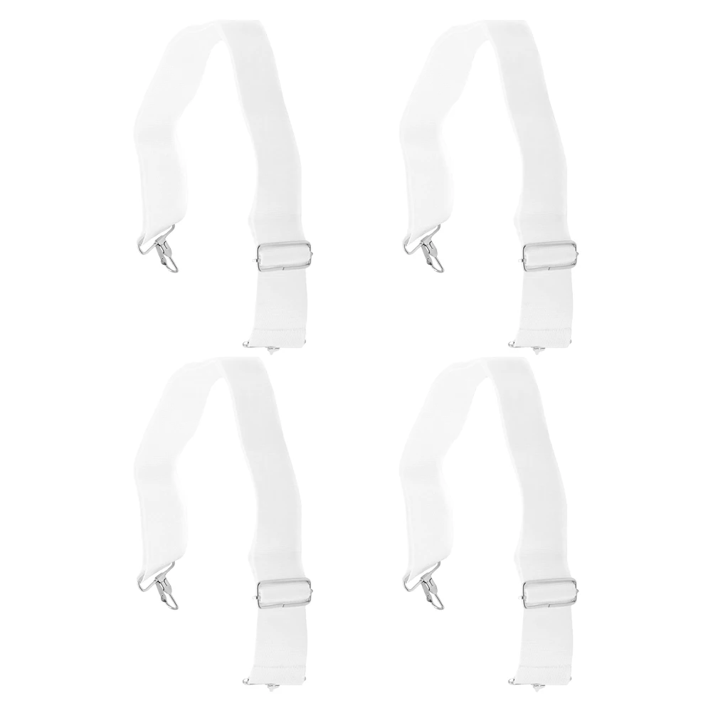 

4 Pcs Snare Drum Strap Adjustable Sling Marching Bass Shoulder Widen Replacement African Djembe White Carrier
