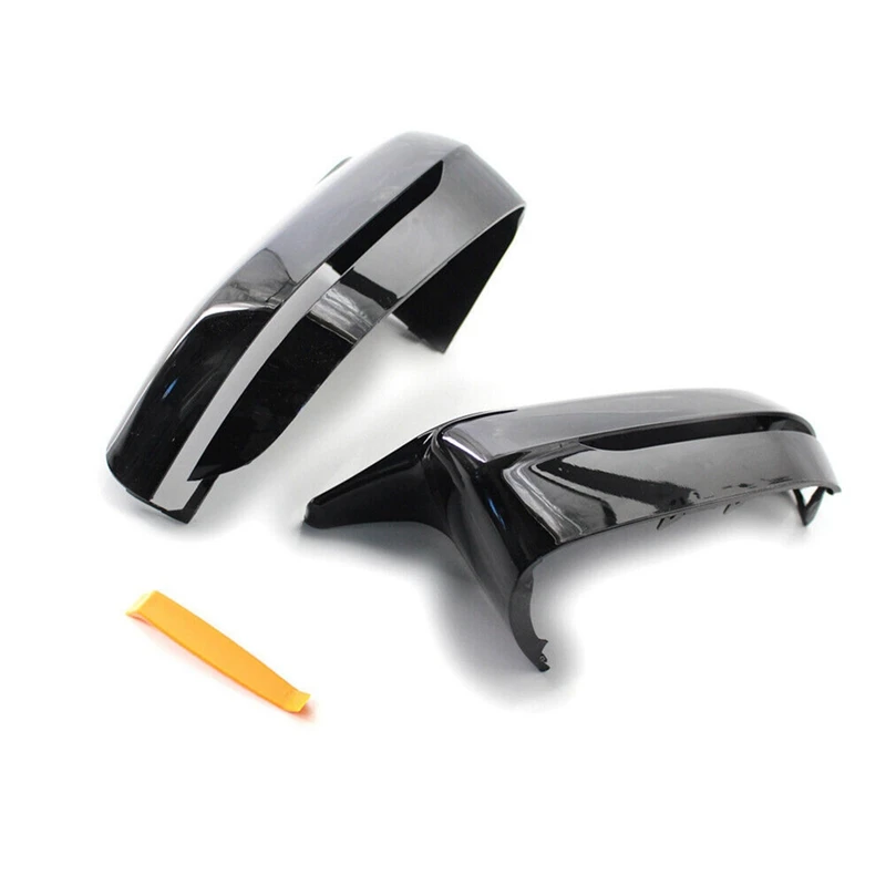 1Pair Wing Mirror Cover Caps 51167422719 51167422720 For BMW G20 G21 G30 G31 G11 G14 Rearview Mirror Shell Glossy Black