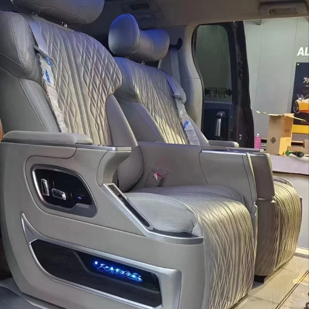 

Электрические регулируемые кожаные роскошные автомобильные пассажирские сиденья, Автокресло, кровать для автофургона по заводской цене, роскошные автомобильные сиденья