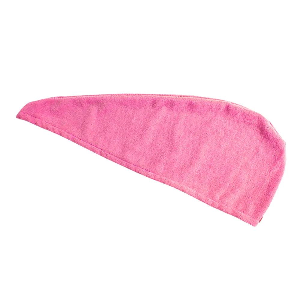 High Density Microfiber Hair Drying Cap Fast Water Wicking Thick Soft Towel Wrap Rose Red Home Travel Makeup Ready Fast Hair