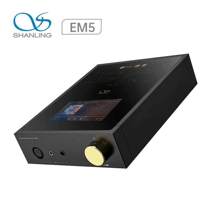 SHANLING EM5 Android Desktop Digital Music Player Streaming DAC AMP Headphone Amplifier AK4493 chip MQA PCM384 DSD512 Software
