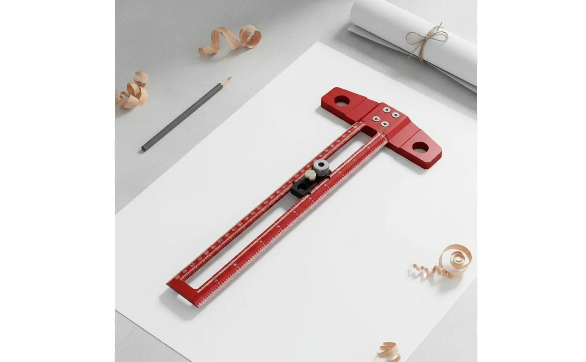 T-Square Ruler Aluminum Alloy Carpenter T Ruler Woodworking Marking Gauge Clamp Lock Design Hand Tool for Carpenters T-Square Ruler Aluminum Alloy Carpenter T Ruler Woodworking Marking Gauge Clamp Lock Design Hand Tool for Carpenters