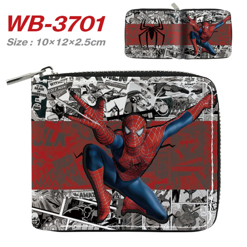 Portafoglio Marvel Cartoon Captain America Deadpool Thor Iron Man Spiderman The Hulk Cosplay borsa corta con tasca portamonete regalo per bambini