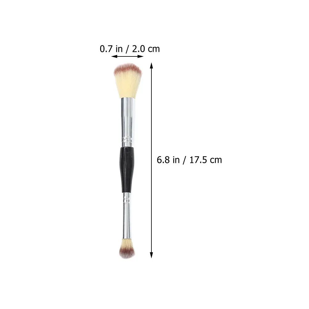 3-delige make-upborstels Set Double Ended Blending Blush Foundation Teint Brush Cosmetica Tool Cosmetica Brush