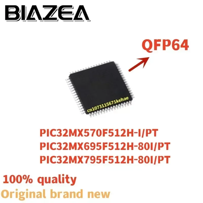 

1piece PIC32MX570F512H-I/PT PIC32MX695F512H-80I/PT PIC32MX795F512H-80I/PT QFP64 Chipset