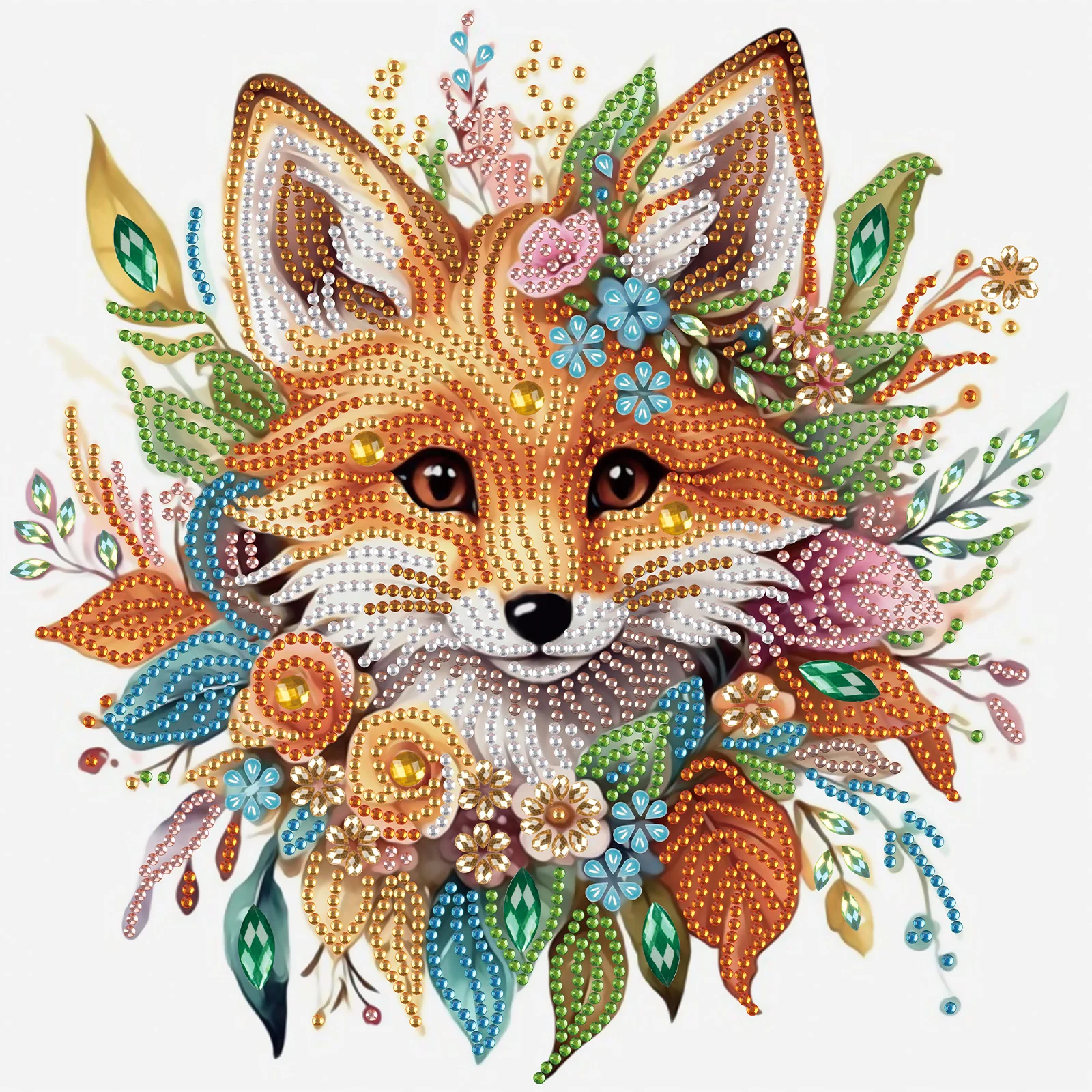 Fox Special Shape Diamond Art Painting Kit for Adult Beginner,Crystal Diamond Special Shape Kit for Home Wall Decoration Gift
