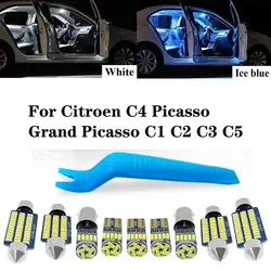 For Citroen C4 Picasso Grand Picasso C1 C2 C3 C5 Aircross Cactus C6 C8 Car LED Interior Light Canbus Auto Accessories
