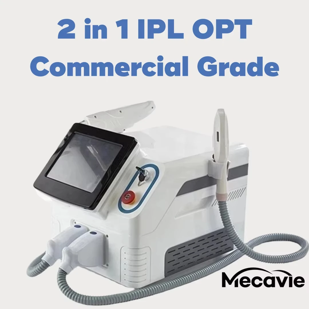 

2026 Новейшая модель лазерного устройства коммерческого класса 2 в 1 IPL OPT Nd Yag для постоянного удаления волос, удаления татуировок в салоне