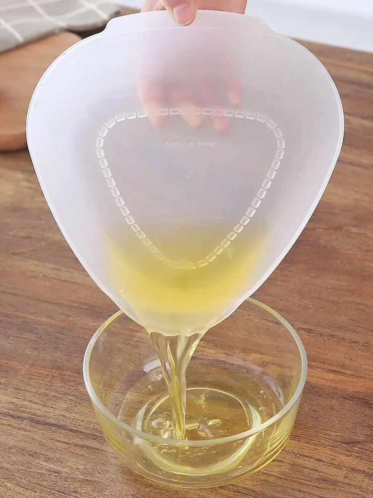 Leaking egg white egg yolk separator plus size baking household triangular egg liquid isolation artifact filter tool