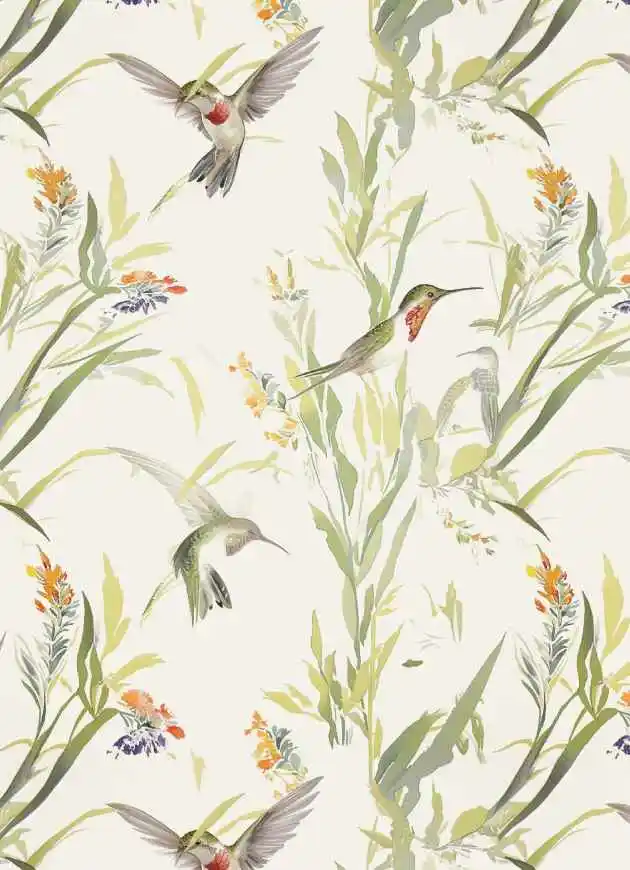 1 Meter x 1,4 Meter Vogelmuster-Material Weicher Viskose-Rayon-Stoff für Sommerkleidung und Näharbeiten – Detail 6