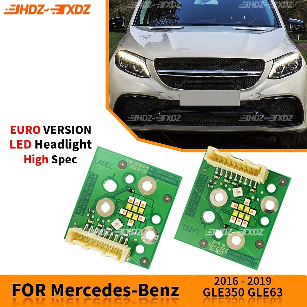 Daytime Runing Light LED Board For Mercedes-Benz GLE350 GLE63 2016-2019 Headlight DRL Chips Lightsource 1305715306 A2189066100