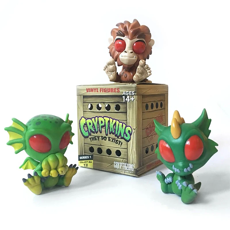 Cryptkins They Do Exist Series Vinyl Figures Blind Box Cosmic Cthulhu Bigfoot Nessie Twilight Mothman Collectible Model Toy Gift