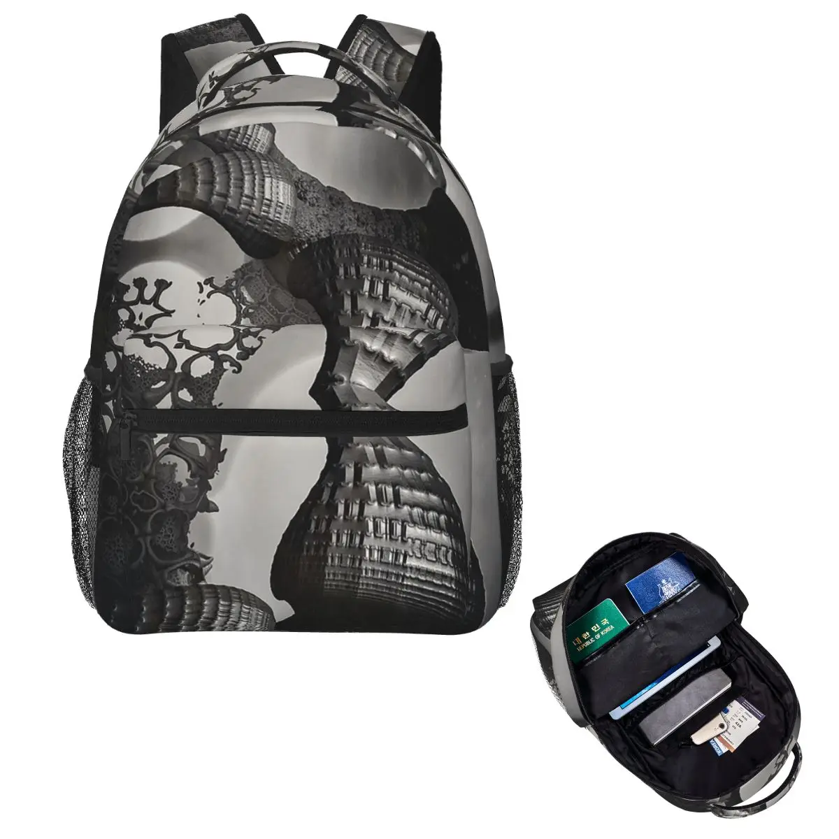 

Geometric Symmetry Student Backpack School Bag Hiking Travel Daypack for Boys Girls Fashion Bookbag Shoulder Bags