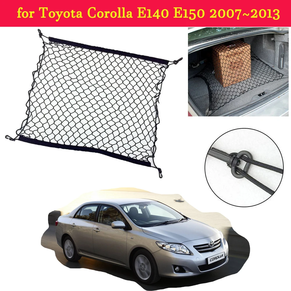 

Car Trunk Luggage for Toyota Corolla E140 E150 2007~2013 Storage Cargo Organiser Nylon Elastic Mesh Net Car Accessories