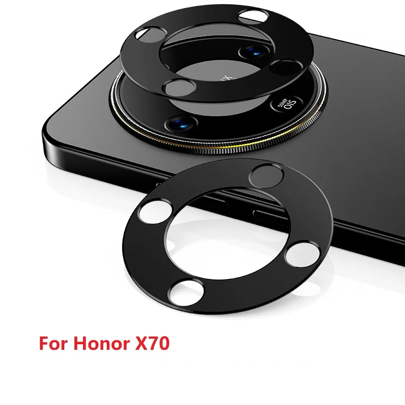 

for Honor X70 Camera Bezel Anti Scratch Metal Frame Cover Hollow Film Super Slim Lens Protector Cap Sticker