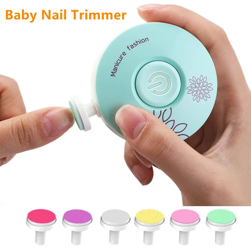 Baby Electric Nail Trimmer Kid Nail Polisher Tool Infant Manicure Scissors Baby Hygiene Kit Baby Nail Clipper Cutter For Newborn