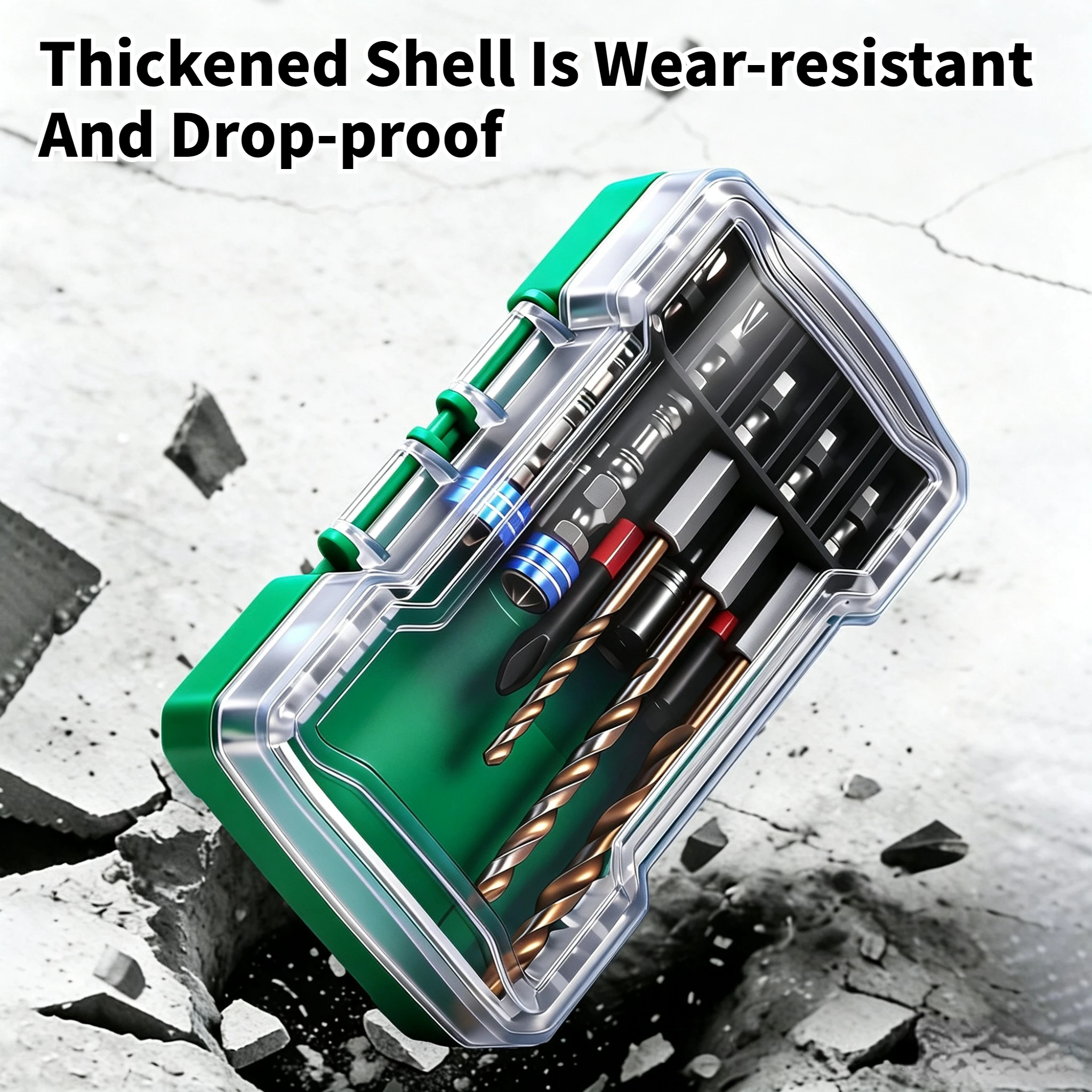 10‑Pcs S2 Steel Impact Screwdriver Bit Set Magnetic Hex Shank Anti‑Slip Impact‑Resistant Bits For Impact Driver Quick Driving