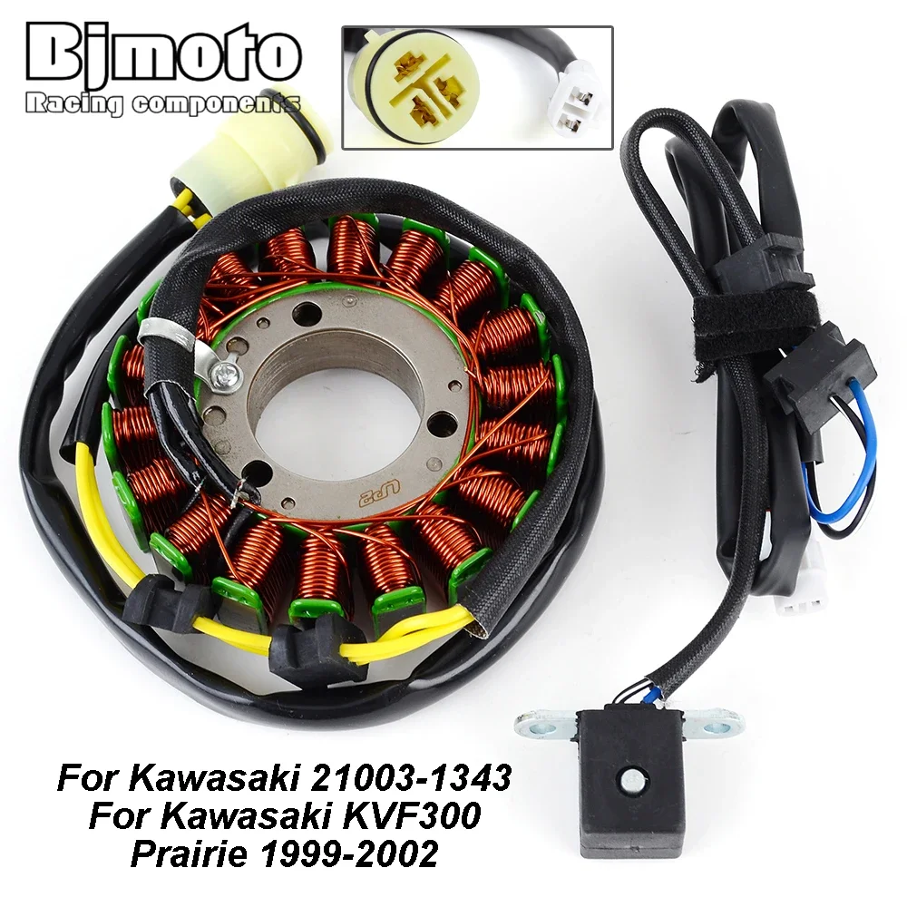 

Motorcycle Generator Stator Coil For Kawasaki KVF300 Prairie 1999-2002 21003-1343 KVF 300