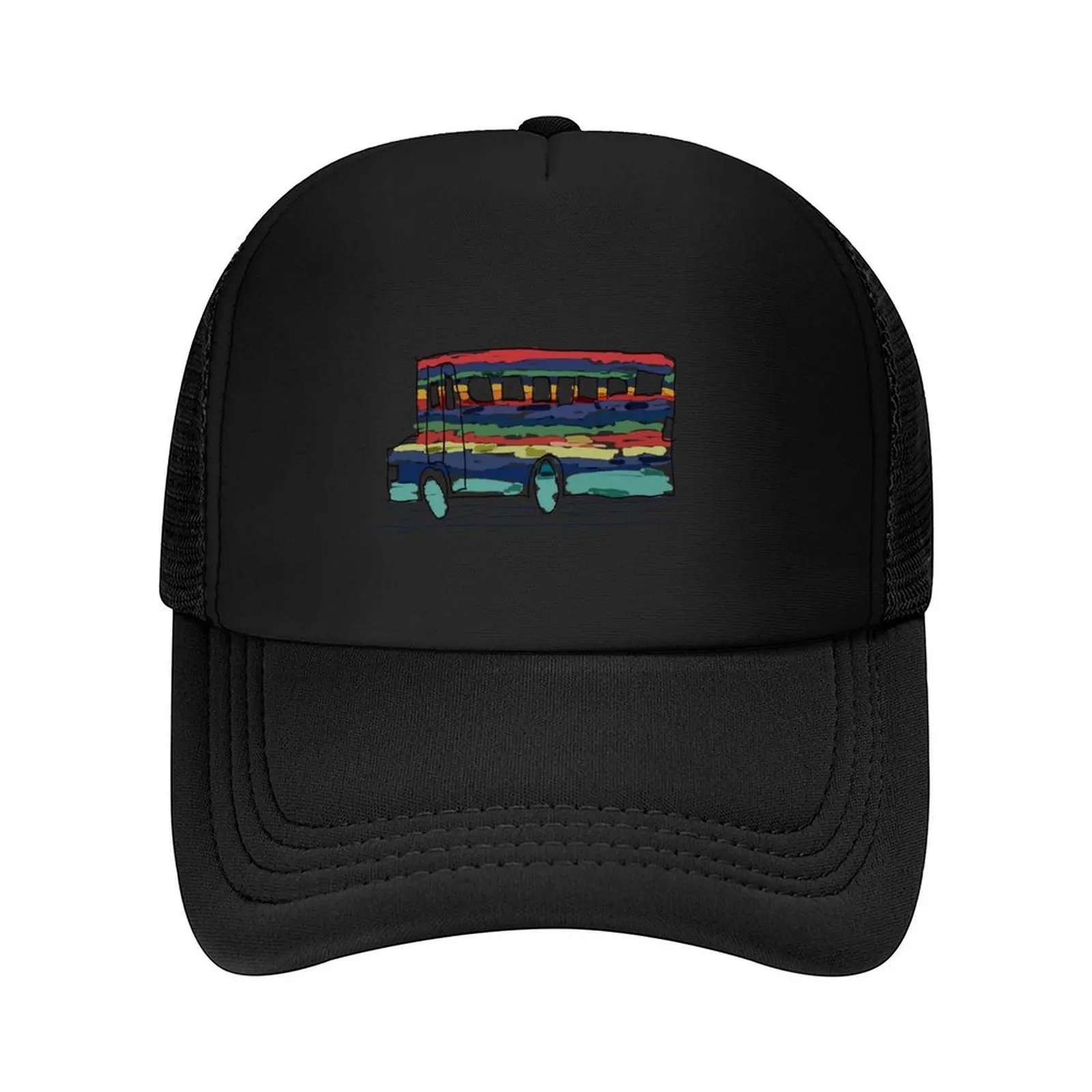 

Rainbow Bus - Team Truman Baseball Cap Bobble Hat tea Hat Golf funny hat Golf Women Men's