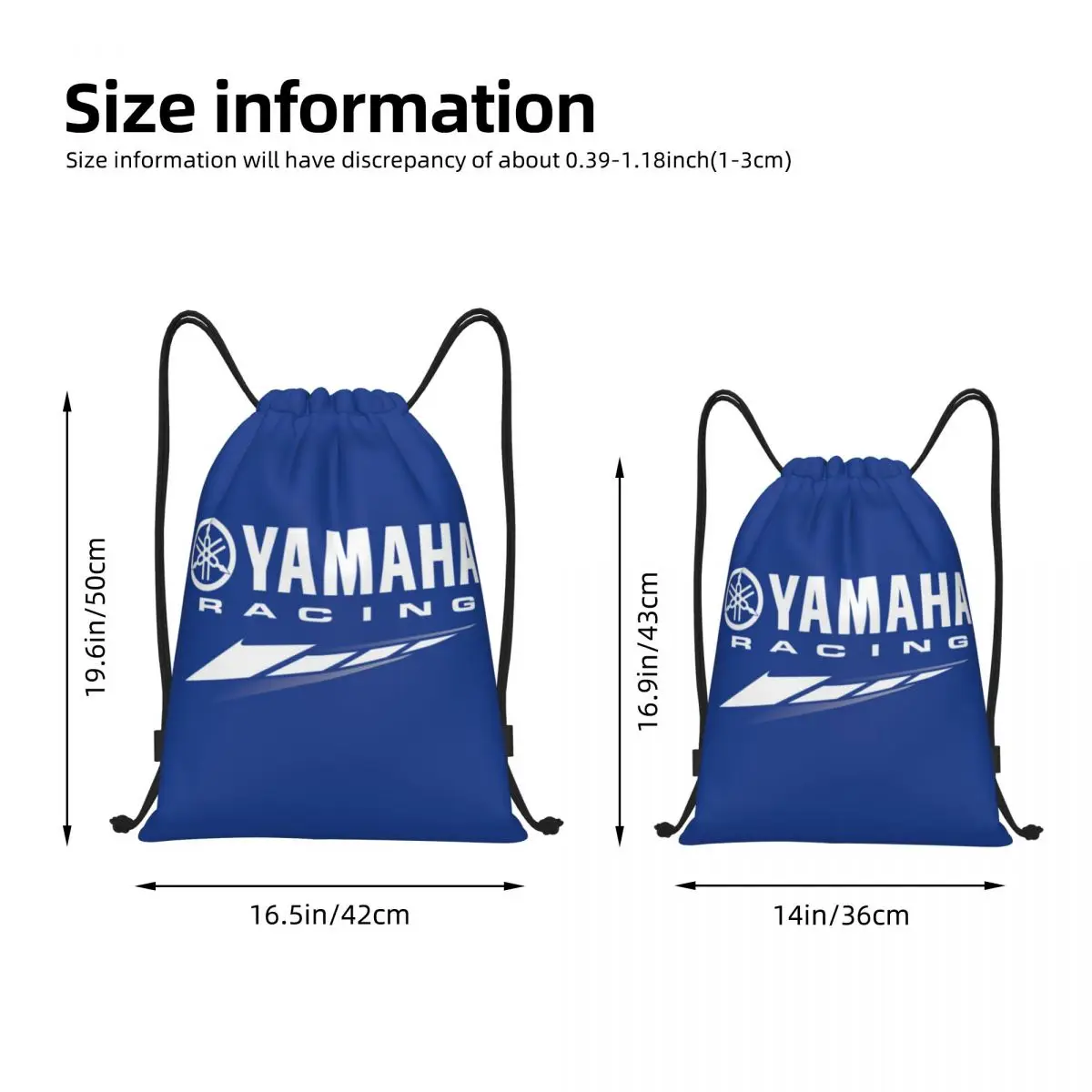 Y-Yamahas Motorcycle Drawstring Backpack Gym Sports Sackpack String Bag for Yoga