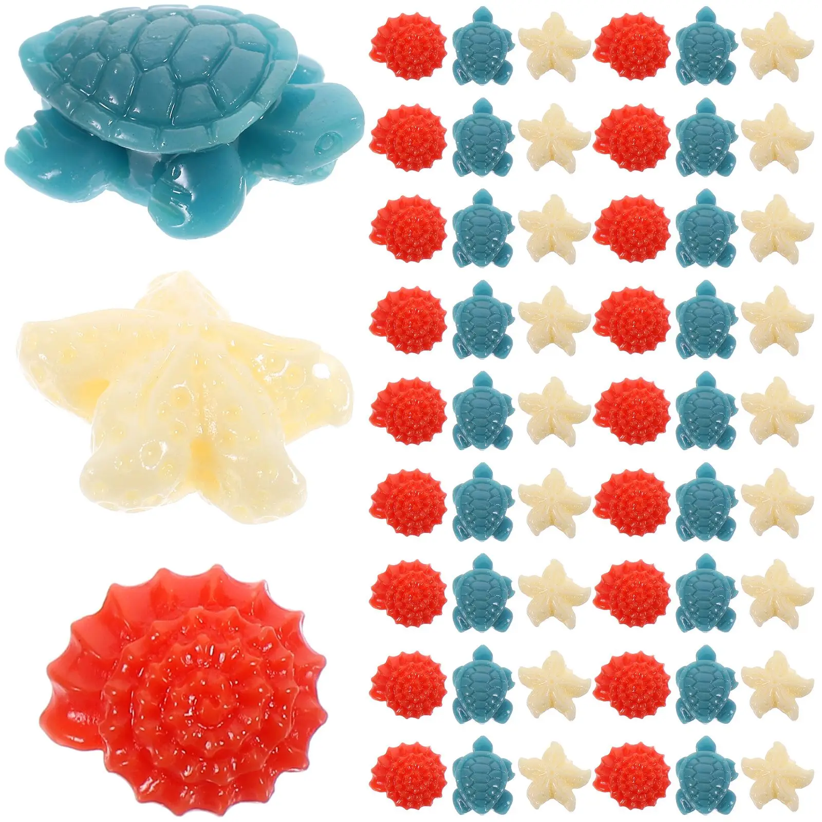 

150 Pcs Marine Beads Jewelry Making Decor Spacer Resin DIY Accessories Charms Simple Bracelets