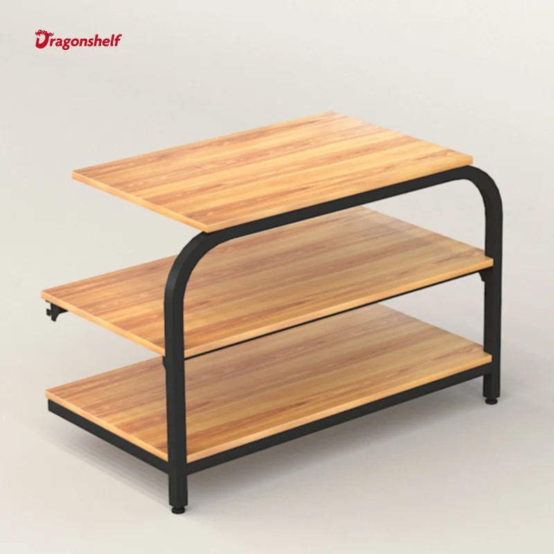 Rak Gondola Display Rak Belanja Supermarket Toko Logam Rak Kayu Grosir Pabrik Custom.Dragonshelf