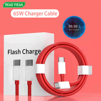 65W 6A USB C Cable 1M~2M Fast Charging Cable For OnePlus Charger USB Cable High-Speed Transmission Data Cable Phone Accessories