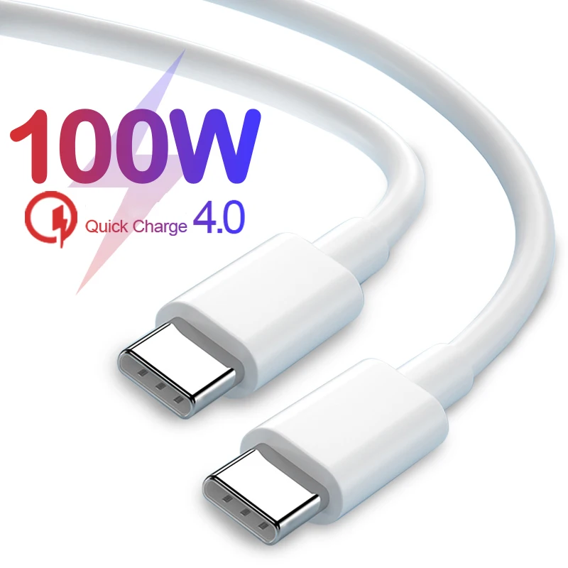 USB C에서 USB C to USB C 케이블, 삼성에 적합한 S20, 샤오미 PD, 60W, 맥북 프로, 아이폰용 아이패드 프로, 타입 C 고속 충전 케이블