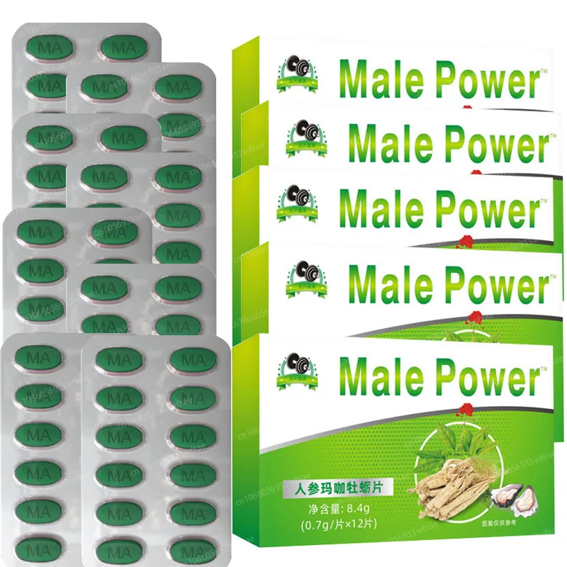 

Male Power Green Tablets Natural Ginseng Oyster Capsules Body Supplement