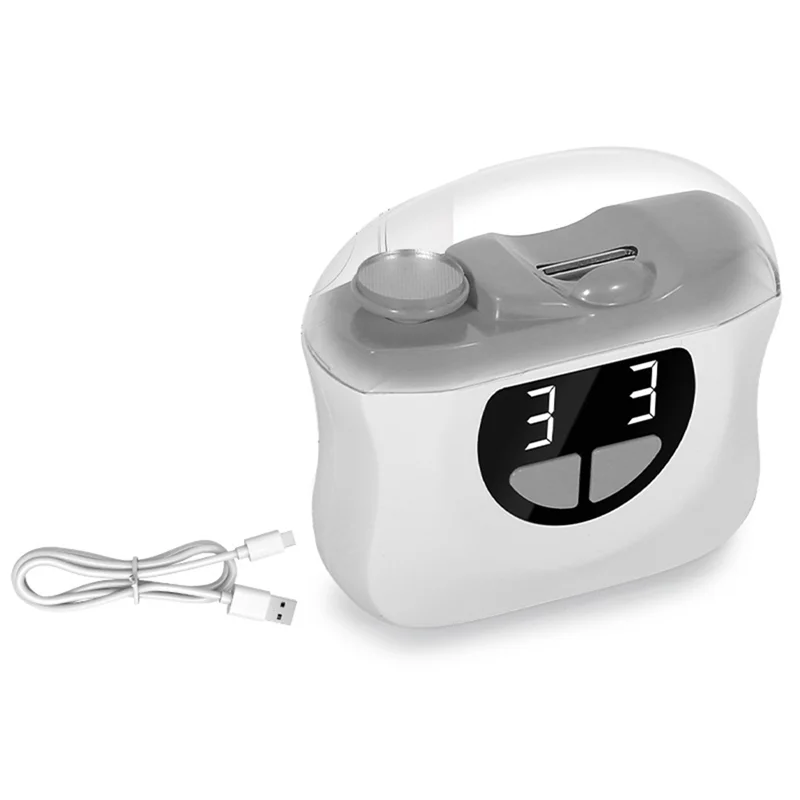 

B25B электрические кусачки для ногтей маникюрный триммер автоматический с легкими ножницами для пальцев ног педикюр полировка ногтей резак серый