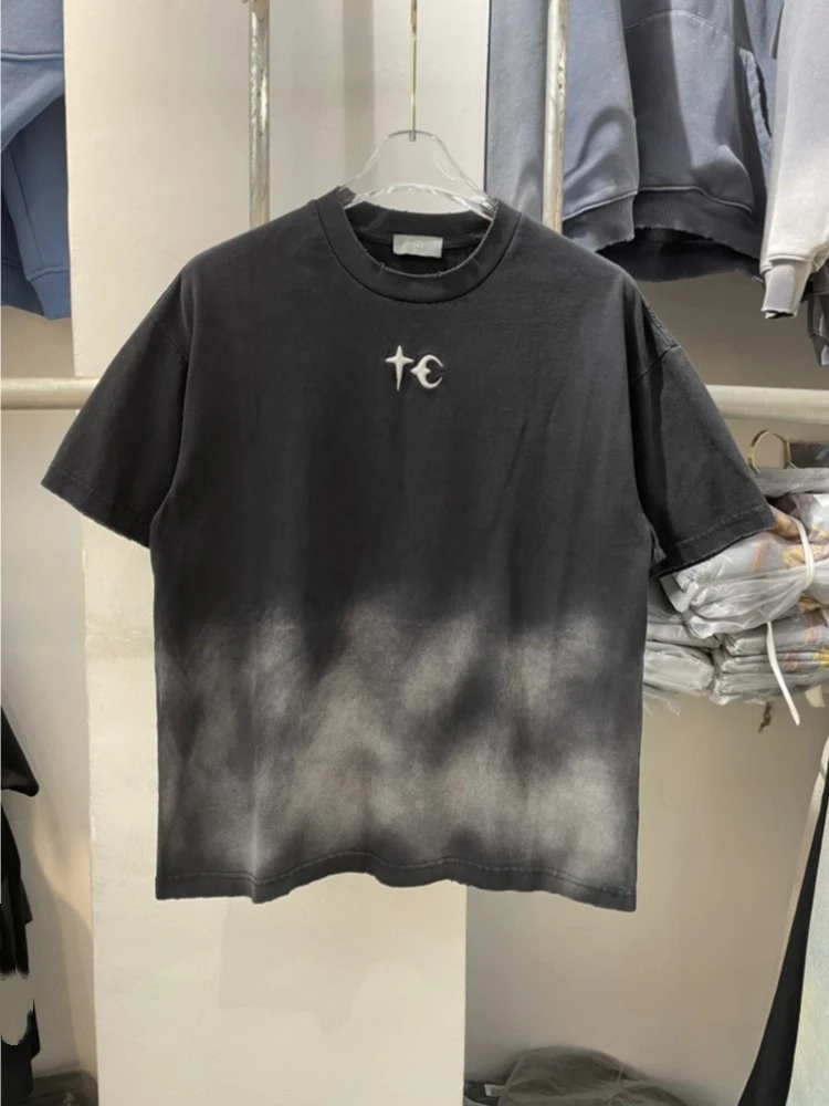 

High Street американский стиль THUG CLUB повседневные модные футболки для мужчин и женщин удобная футболка футболки топы Y2k уличная одежда