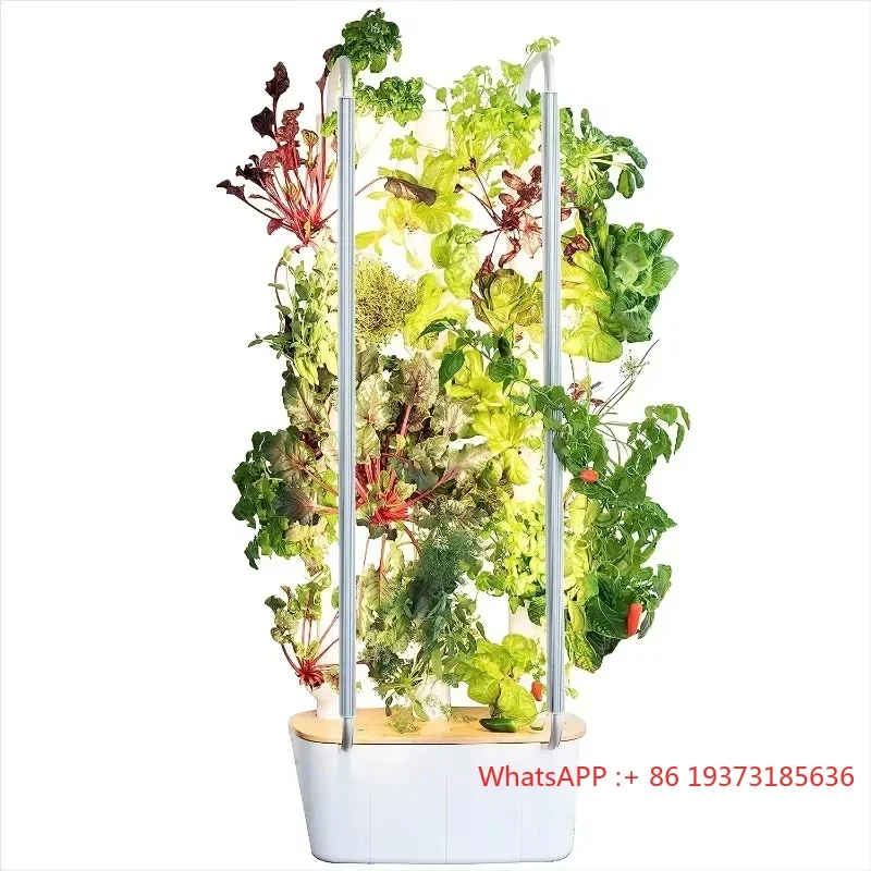 Organic Herb Vegetable Hydroponics Plant Growing System Led Grow Lights Indoor Vertical Hydroponical Garden Plant Kit