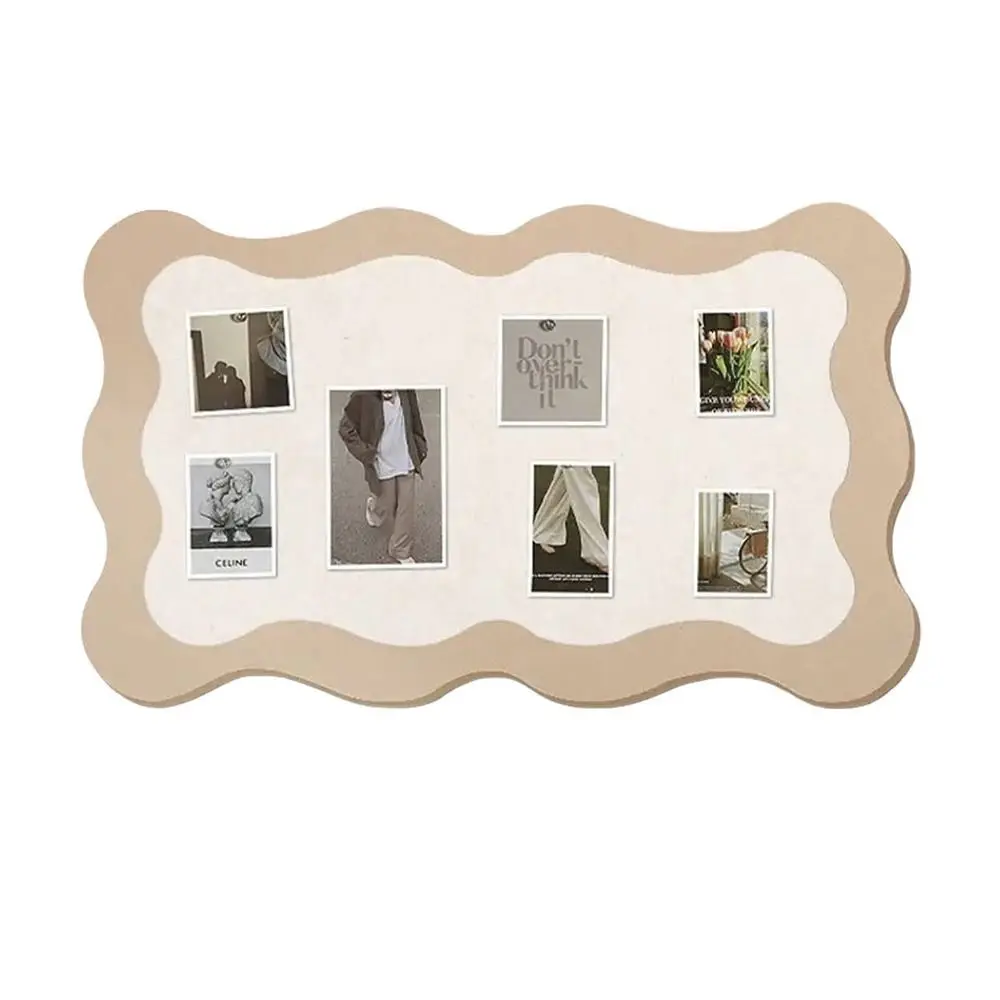 60x40cm Photo Wall Sticker Easy to install No-drill Felt Board Self-adhesive Message Board Living Room Bedroom Desk Decoration