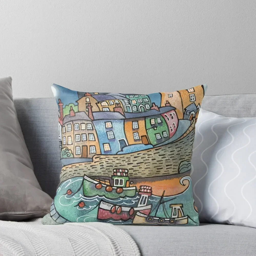 

Spring tide, Tenby 1. Throw Pillow Ornamental Pillow bed pillows Christmas Pillowcase Sofas Covers pillow