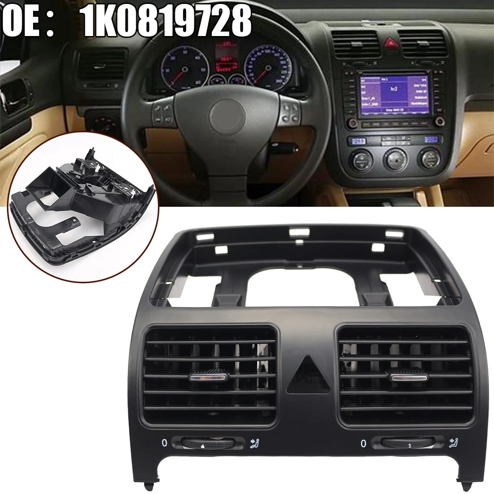 Center Console Grill Dash Front Center Dash A/C Air Conditioner Vent Outlet For Golf- MK5 2004-2009 K0819743A# Air Outlet Vent