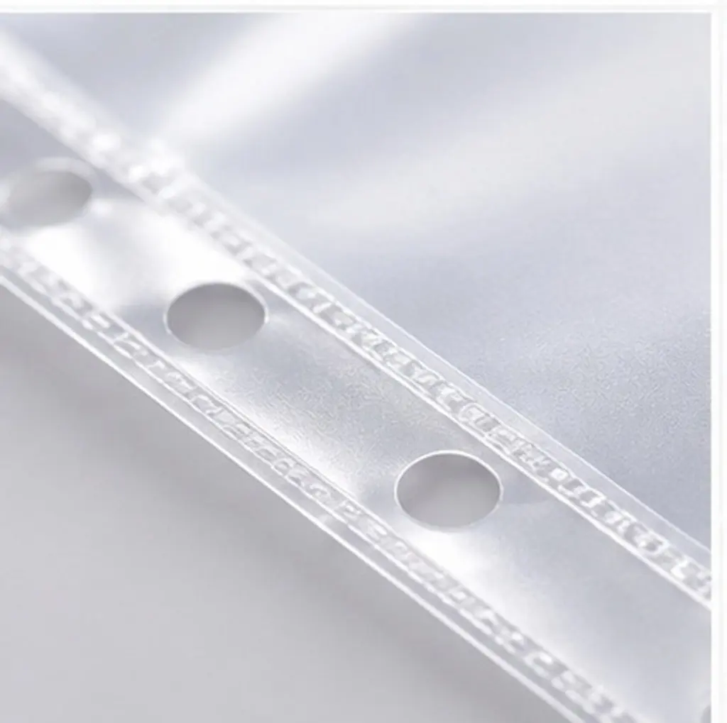 50Pcs Clear Card Sleeves for Binders Waterproof Spill Resistant Transparent Page Protectors Photo Album Trading Card Document