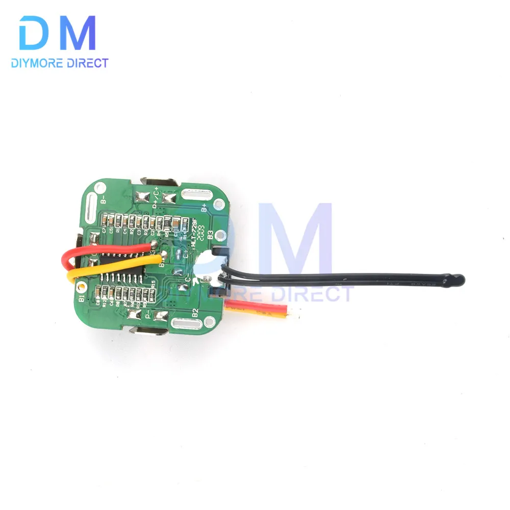 BMS 4S 18650 Lithium Battery Charging Protection Board 14.8V Double MOS Tube Li-ion Battery Protective Balancer Module