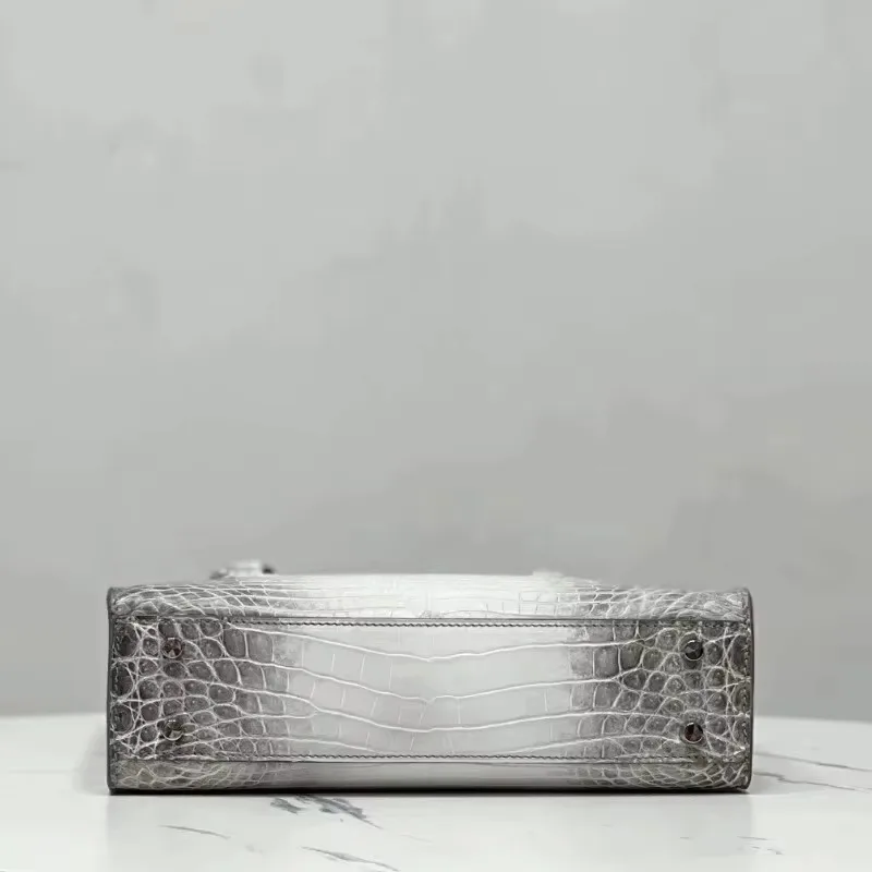 cestbeau female Crocodile handbag Himalaya White vertical crossbody bag Casual small tote bag women handbag