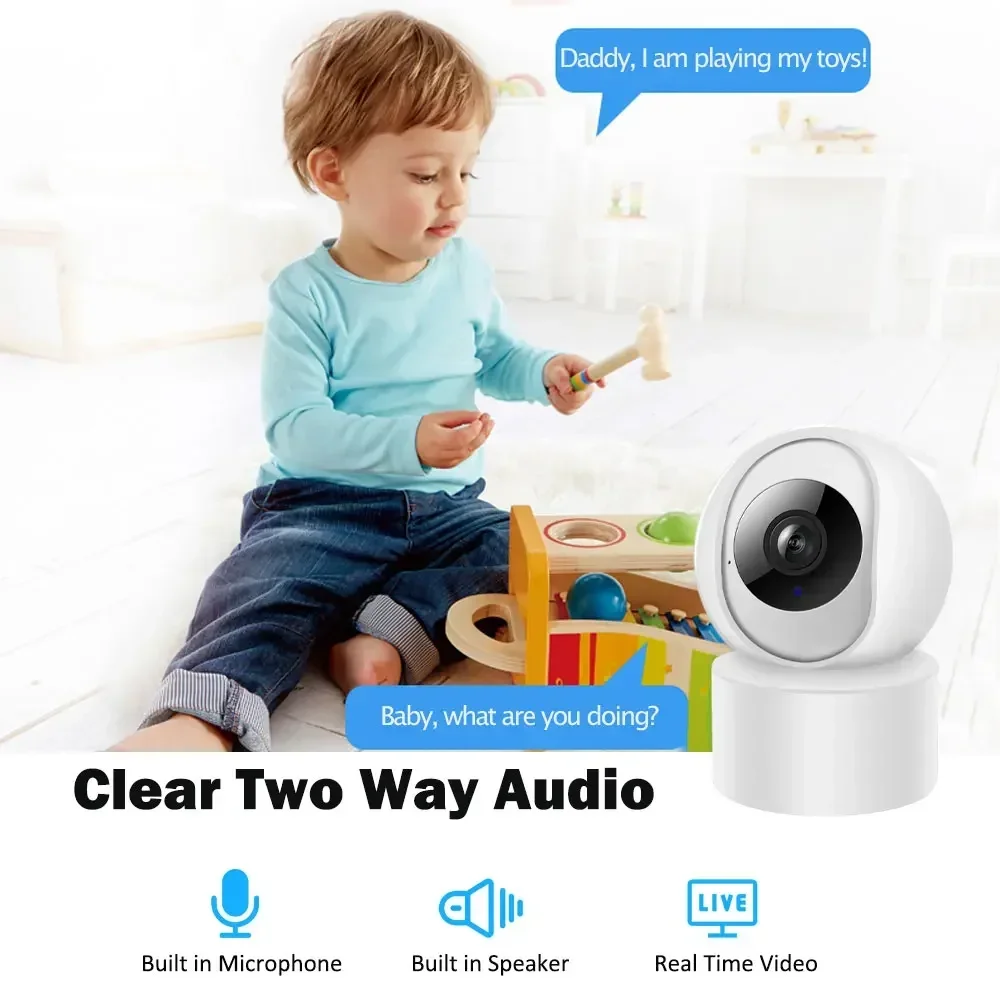 Baby Monitor Indoor Mini IP Camera 1080P HD Auto Tracking WiFi Wireless Smart Home Seurity Protection CCTV Video Surveillance