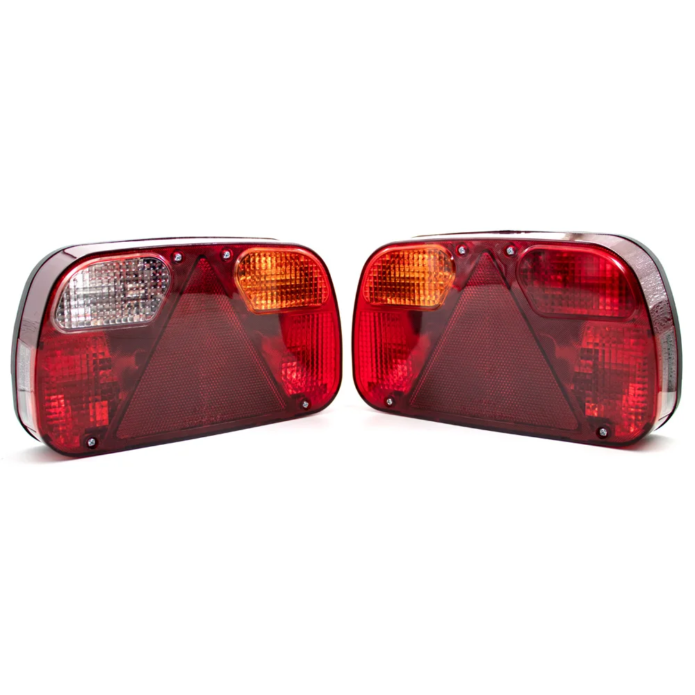 1Set 12V Trailer Truck Tail Light Rear Stop Brake Fog Light Signal Lamp Wiring Harness 5 Core Cable For Car Caravan Lorry Van RV