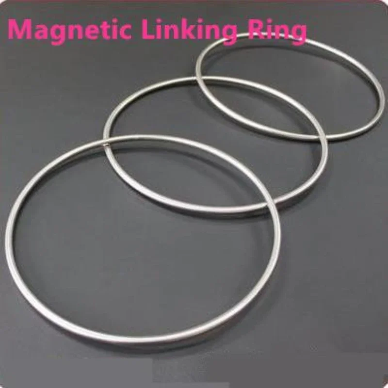 Large Size Magnetic Linking Ring 3 Rings Set Diamter 31cm Stainless Steel Trick Mentalism Illusions Stage PartyTrick