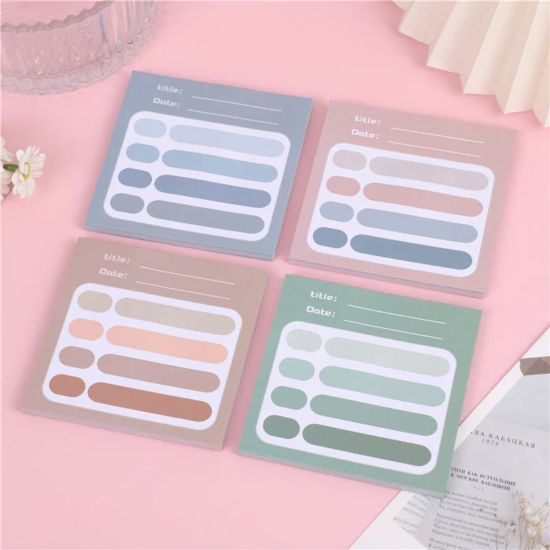 Memo Pad Learning Sticky  Functional Notes Message Strong Student Mark Instruction Stickers Mini Office  School Supplies Lovely