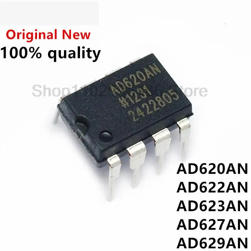 5pcs/lot AD620AN AD620ANZ AD620 AD622AN AD622ANZ AD622 AD623AN AD623AN AD627AN AD627ANZ AD627 AD629AN AD629ANZ DIP-8 In Stock