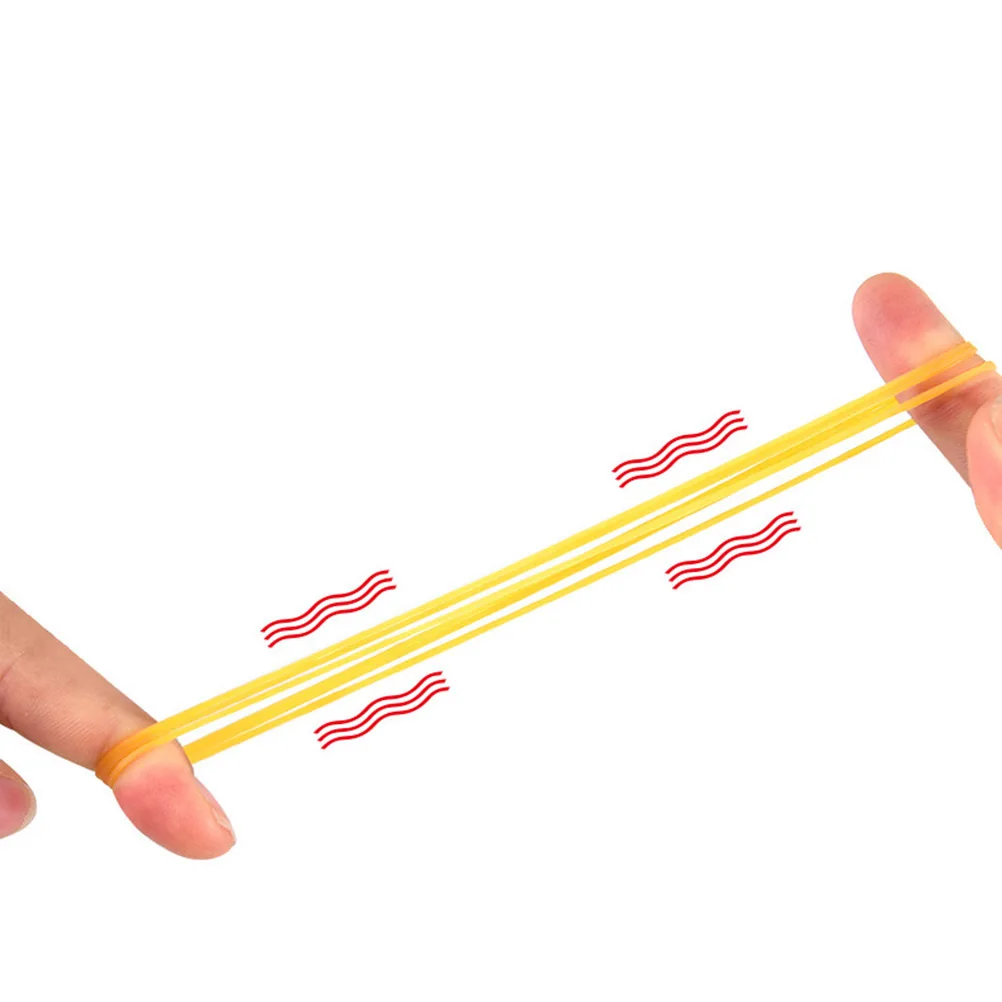 Bandas Elásticas de Goma Amarilla de 50G, Naturales, Elásticas, Extensibles, para Hogar, Oficina, Escuela, Anillos para Atar, Cuerda para el Cabello, Bandas Resistentes