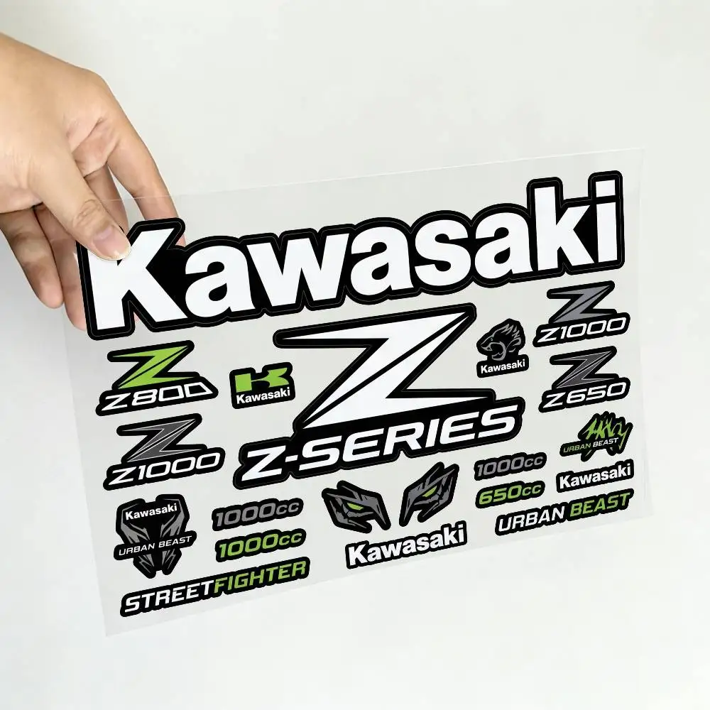 FOR KAWASAKI Safety Reflective Waterproof Auto Decal Scratch Cover Stickers Universal For Bike Helmet Mug Refrigerator - view 4