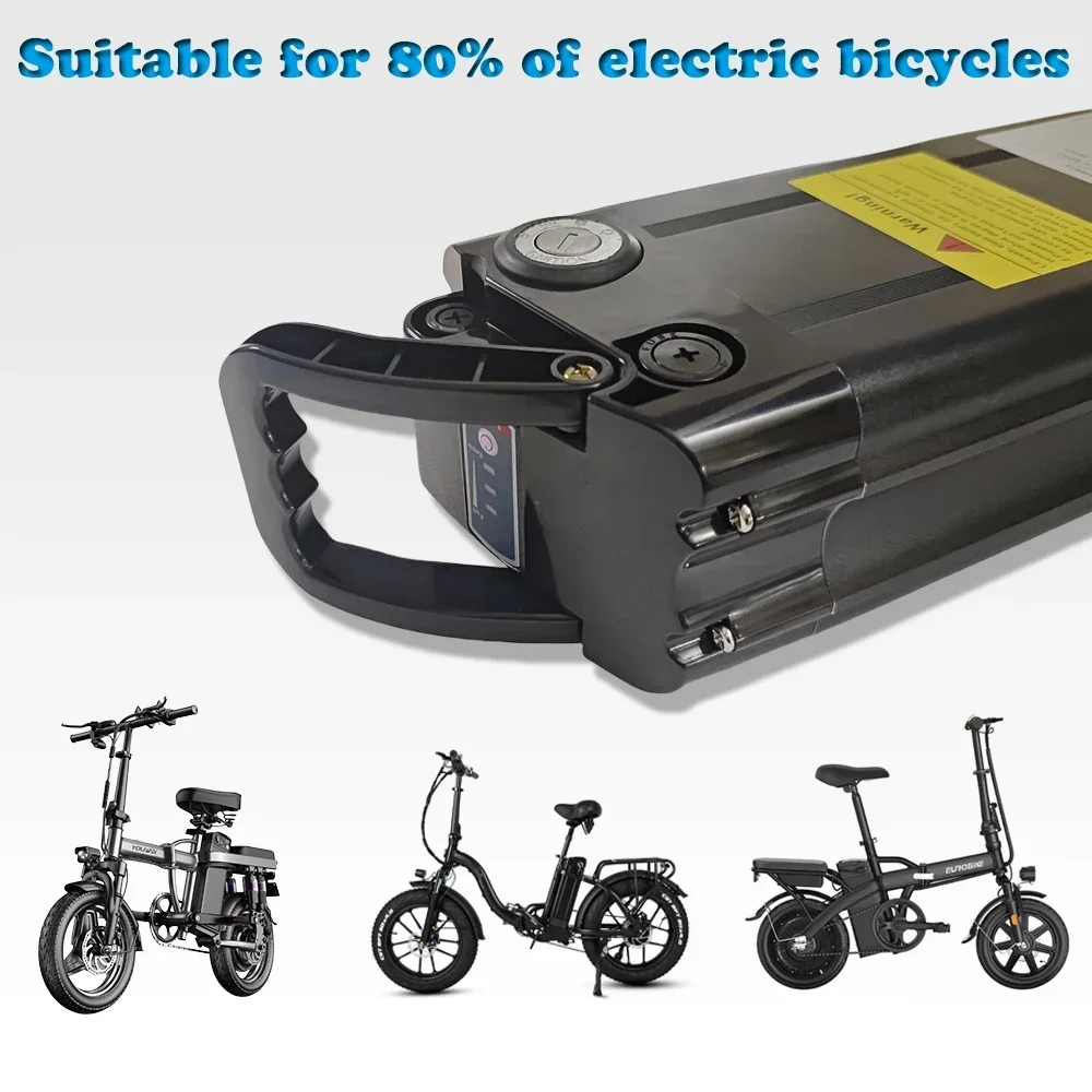 シルバーフィッシュ用 48V バッテリー 30Ah 18650 リチウムイオンバッテリー BMS アルミケース付き 盗難防止ロック