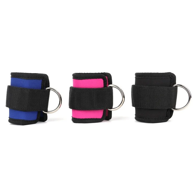 

1X Adjustable Ankle Strap D-Ring Thigh Leg Pulley Weight Lifting Leg Strength Recovery Training Fitness Protection