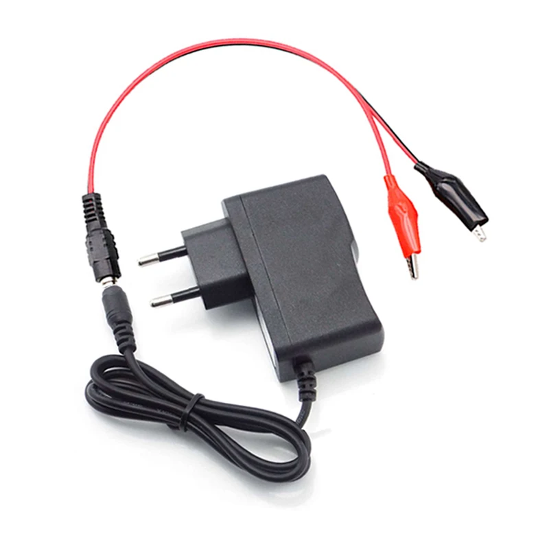 التيار المتناوب 110-240 فولت إلى تيار مستمر 5 فولت 9 فولت 12 فولت 3 فولت 1A 2A محول الطاقة 5.5x2.5 مللي متر توريد شاحن مع سلك التمساح للدراجات سكوتر دراجة نارية